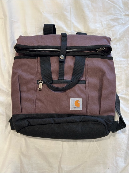 Carhartt Handbags - Carhartt Roll-Top Backpack in Plum and Black